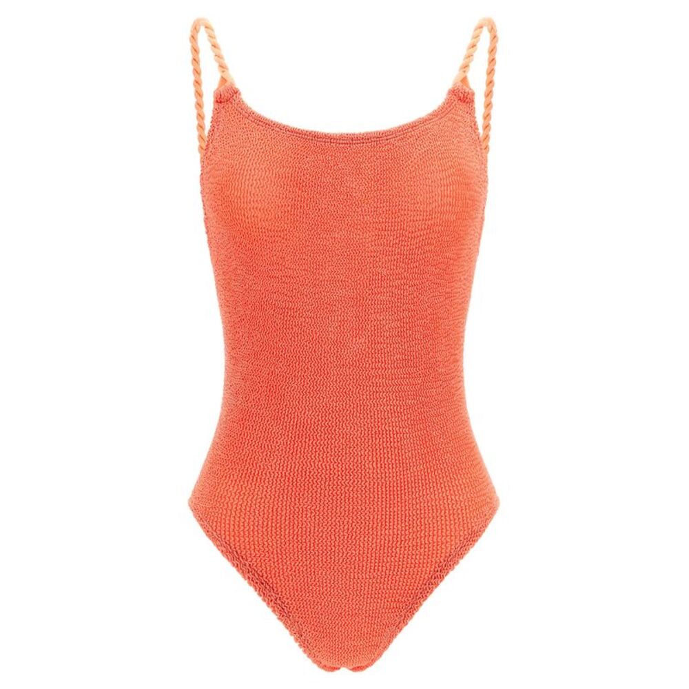 Hunza G Orange Polyamide One-Piece Women's Swimsuit